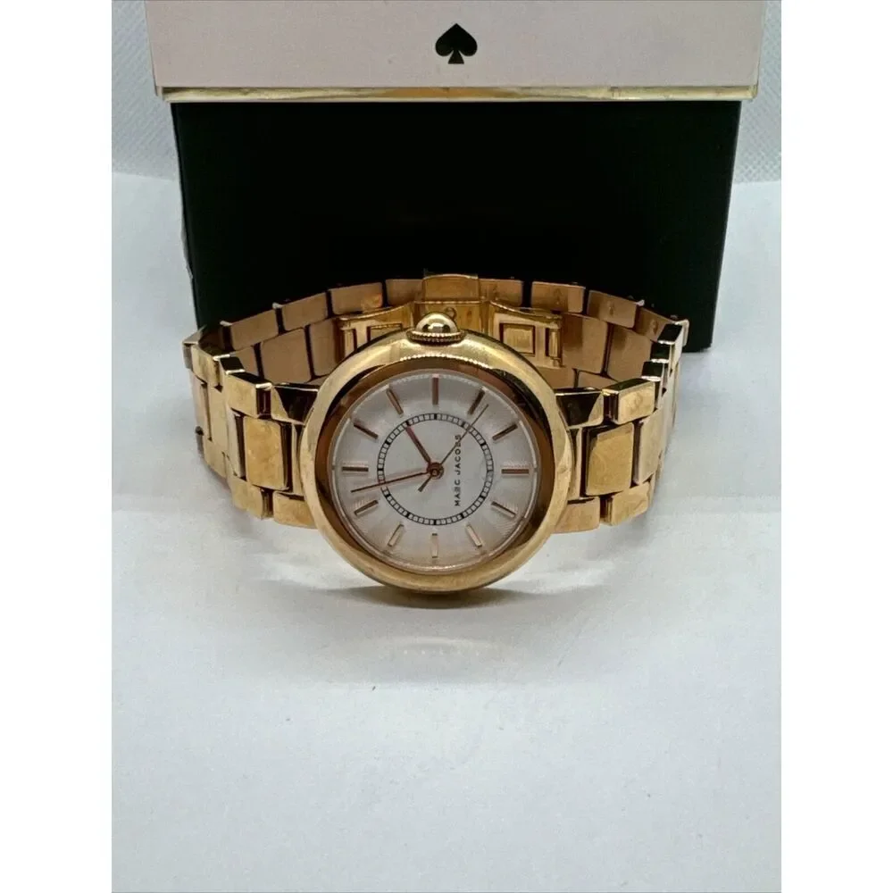Marc Jacobs Courtney MJ3466 Womens Gold Stainless Steel Analog Dial Watch JNA163